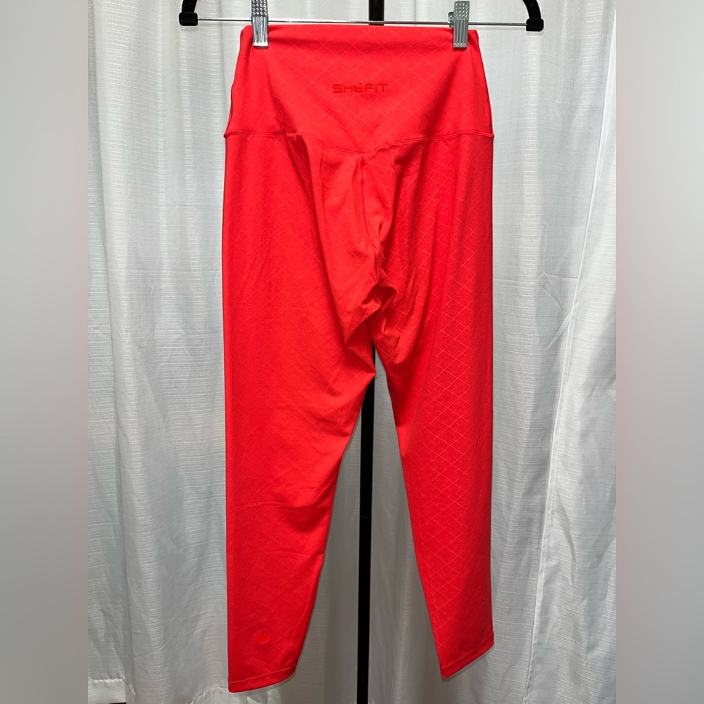 SHEFIT red, high-waisted leggings are the Boss Leggings | size LUXE or 12-14 - Picture 4 of 5